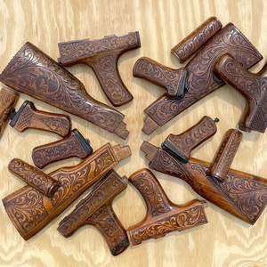Custom Hand-Carved AK Stocks
